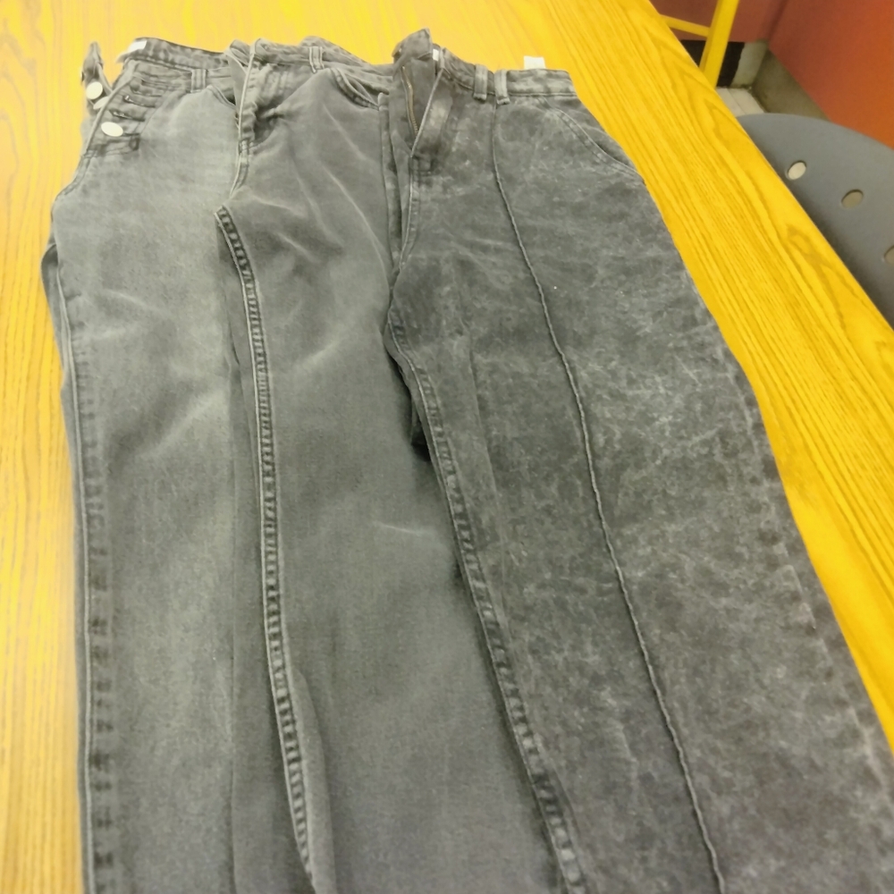 Zara Women's Gray Boyfriend Jeans, 3 for the price of one.